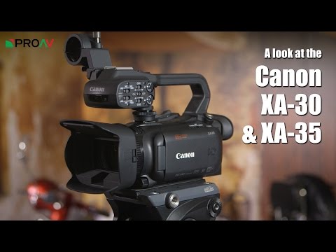 Canon XA30 & XA35 - First Look