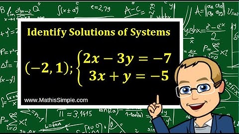 Identifying Solutions of Systems - More Practice (Part 2) | Expressions & Equations | Grade 8