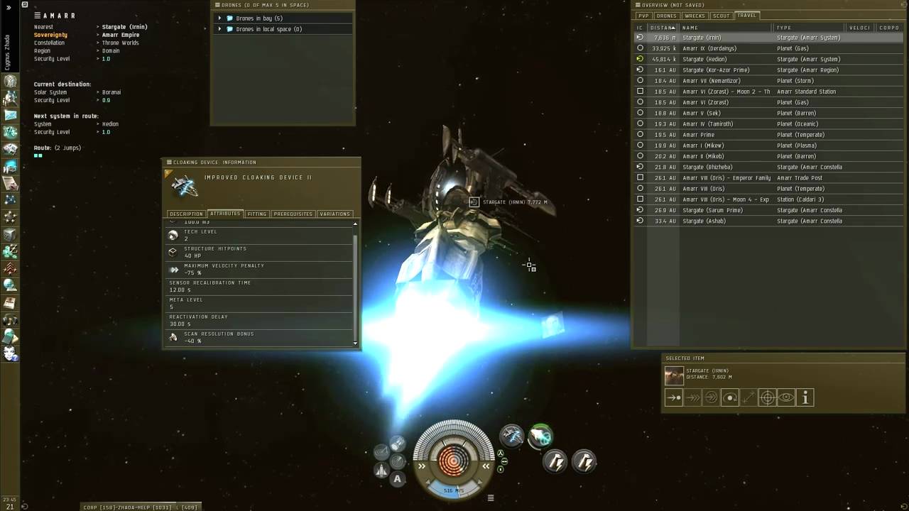 EVE tutorial Cloak mwd trick YouTube