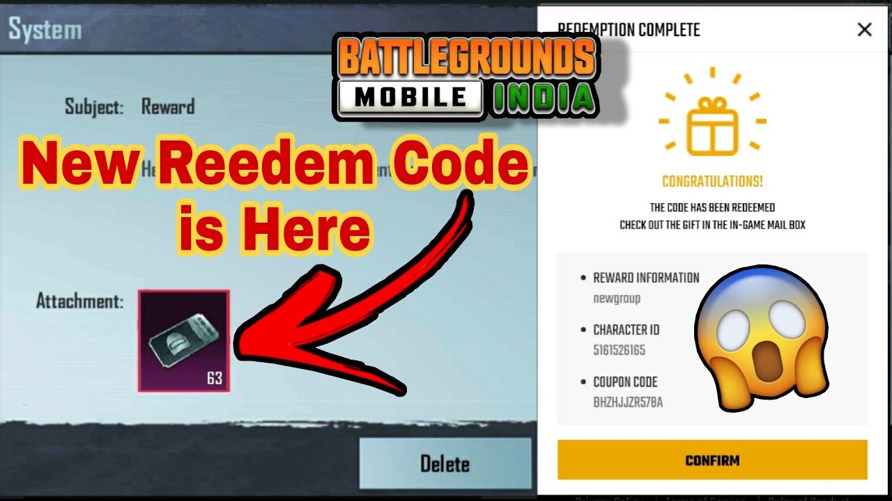 😱BGMI New Redeem code Today 🔥 BGMI New Redeem code Get Supply Crate ...