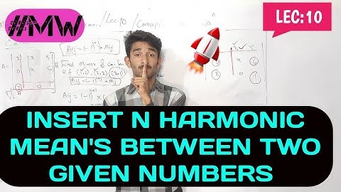 INSERT n HARMONIC MEAN