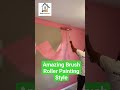 Amazing brush roller painting style  shorts viral paint