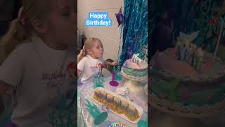 Happy Birthday! Mermaid Birthday Party. #Birthdaypartyideas #Mermaidparty #Shorts #Partyideas #Party