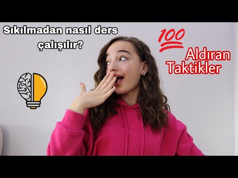 SIKILMADAN NASIL DERS ÇALIŞILIR🤔Verimli ders çalışma taktikleri,sınavlardan 100 aldıran taktikler…