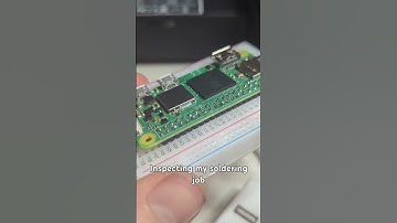 How to solder header pins to a raspberry pi zero 2w! #raspberrypi #soldering #headers