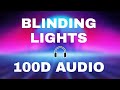 The weekndblinding lights 100d audiowear headphones