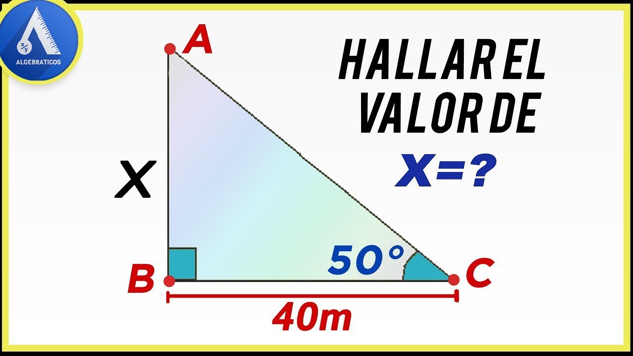 Hallar Los Catetos Conocemos La Hipotenusa Y Un Angulo Trigonometria Images