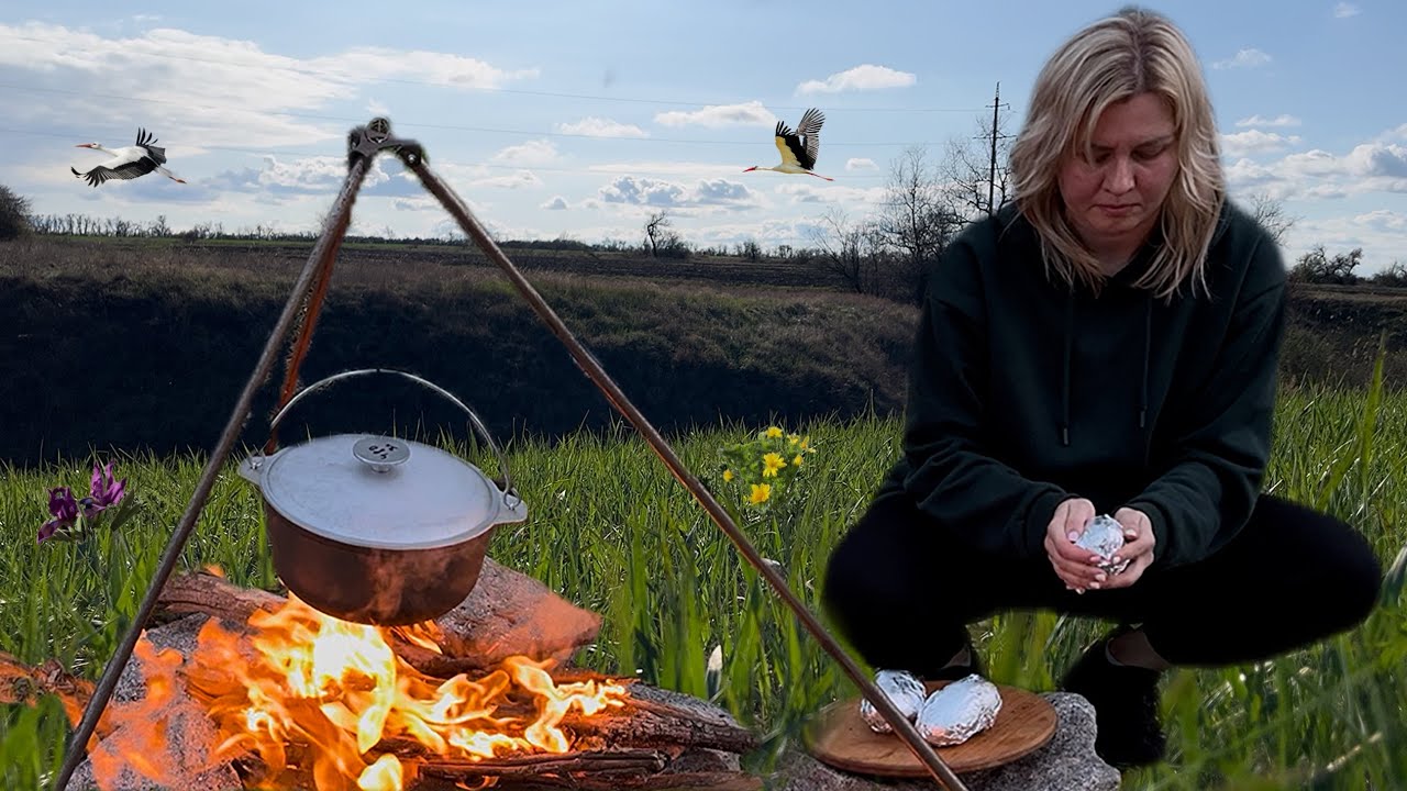 Cooking In Nature Cooking a Delicious Meal Outdoors in NATURE is Easy - YouTube