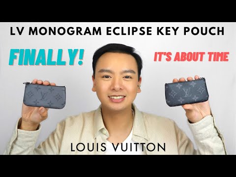 LOUIS VUITTON Monogram Eclipse Car Key Holder 294888