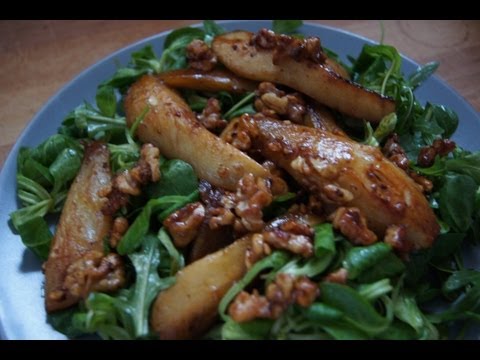 Video: Rucola-Birnen-Salat Mit Pancetta