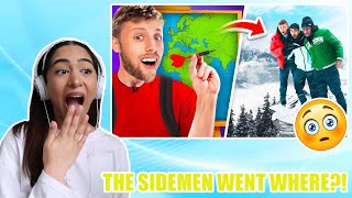 SIDEMEN THROW A DART AND GO WHERE IT LANDS (EUROPE EDITION) REACTION!