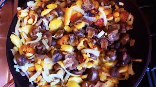 ЖАРЕНАЯ КАРТОШКА С ГРИБАМИ | ГОТОВИМ ДОМА ЖАРЕНАЯ КАРТОШКА С ГРИБАМИ | ГОТОВИМ ДОМА