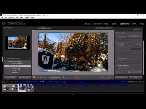 Lightroom Classic CC Tutorial Overview of Creating a Slideshow Adobe Training