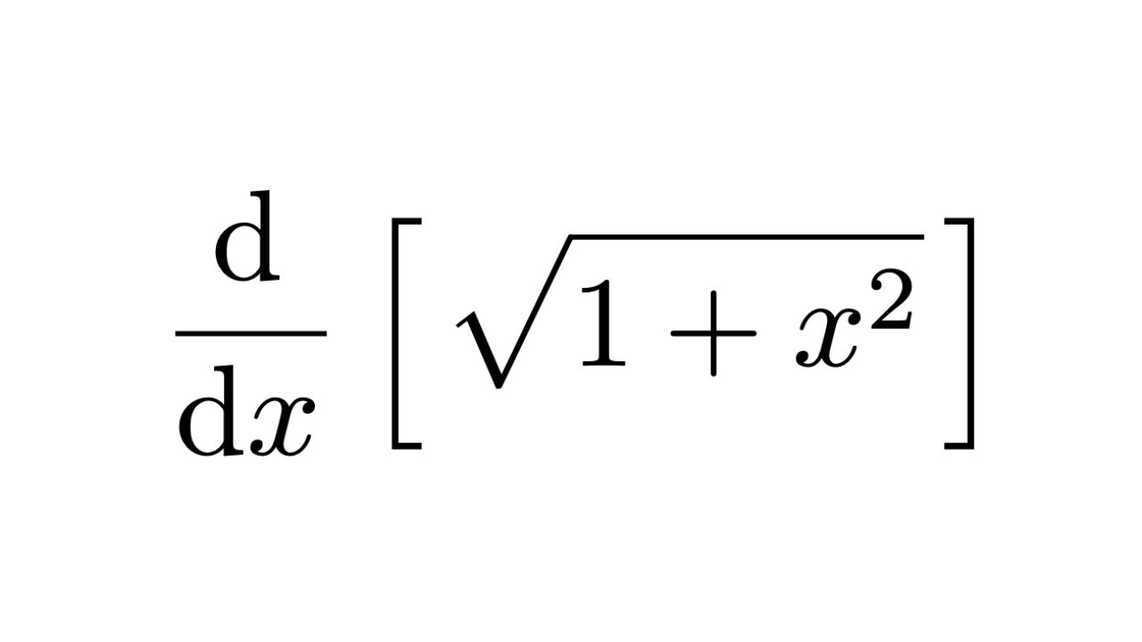 Derivative Of Sqrt 1 x 2 YouTube Derivative Of Sqrt 1 x 2 YouTube