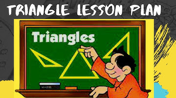 maths lesson plan | triangle | lesson plan for bed