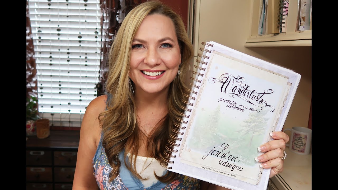 ~Wanderlust~ Printable Mini Album Template by jenofeve designs