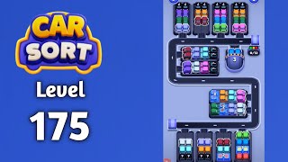 Car Sort color puzzle level 175 walkthrough solution gameplay 