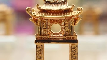 Biểu tượng Hà Nội bằng đồng mạ vàng | Khuê Văn Các biểu tượng thủ đô ngàn năm Văn Hiến