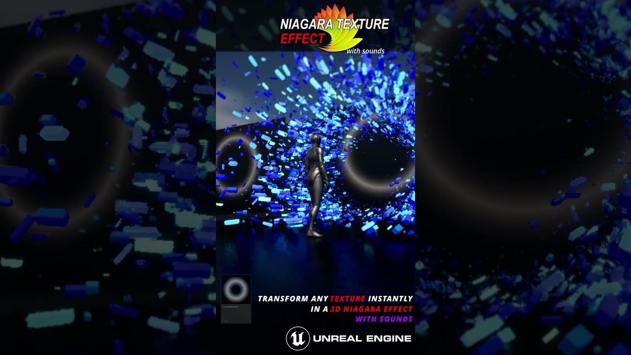 05 Niagara Tunnel effect using only a texture in Unreal Engine