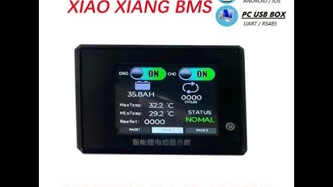 LCD for XiaoXiang BMS，touch screen， LCD for BMS,  LCD for JBD BMS.