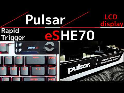Cool Keyboard] Pulsar eS HE70 Review! Instant Adjustment with LCD