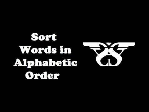 194. How to Sort Words in Alphabetical Order in Python with Code || Python Loop, Strings and Methods