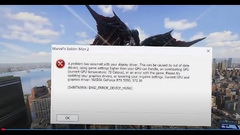 Fix Spider Man 2 Driver Crash Error & Video Memory Error | Spider Man 2 PC Crashes Fix Patch