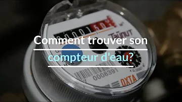 Où se trouve un compteur d'eau dans un appartement ?