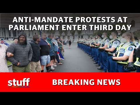 Anti-mandate protest live: Protest enters third day, protesters clash with police  | Stuff.co.nz