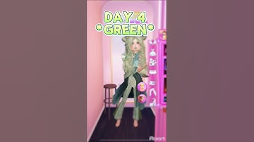 Colour code in dress to impress *day 4 green!*/#viral/#roblox/#smallcreator/#green/#dresstoimpress