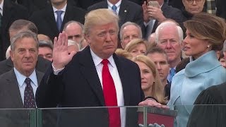 The 45th President of the United States, Donald J. Trump, sworn in