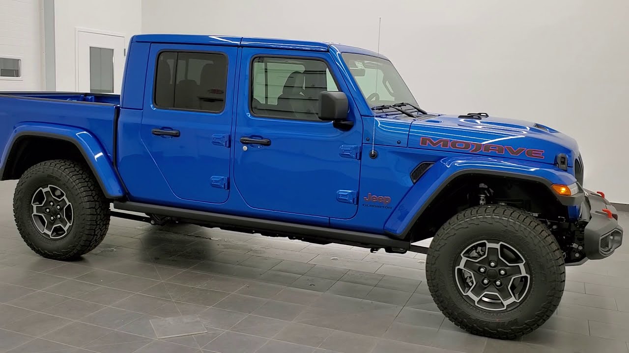 21 Jeep Gladiator Mojave Hydro Blue In Depth Walk Around Review Leather Nav 21j22 Sold Summitauto Youtube