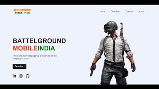 Create Your Own BATTLEGROUNDS MOBILE INDIA Website with Easy HTML and CSS Tutorial - PART 1