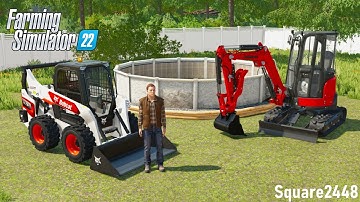 Building A Pad For Swimming Pool! | Landscaping | Farming Simulator 22
