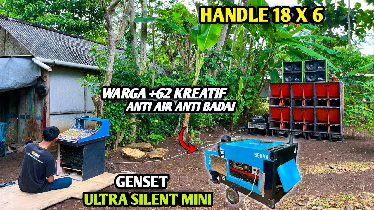 Anti air anti badai‼️ Kreatifitas warga +62 , GENSET MINI Di modif jadi  ULTRA SILENT  ,WP AUDIO