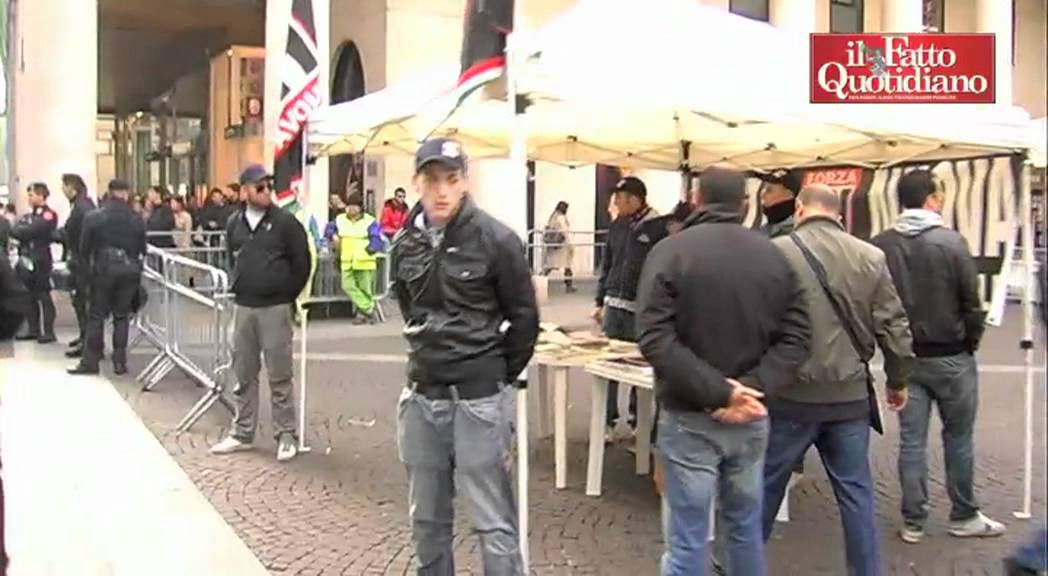 Forza nuova contro le banche