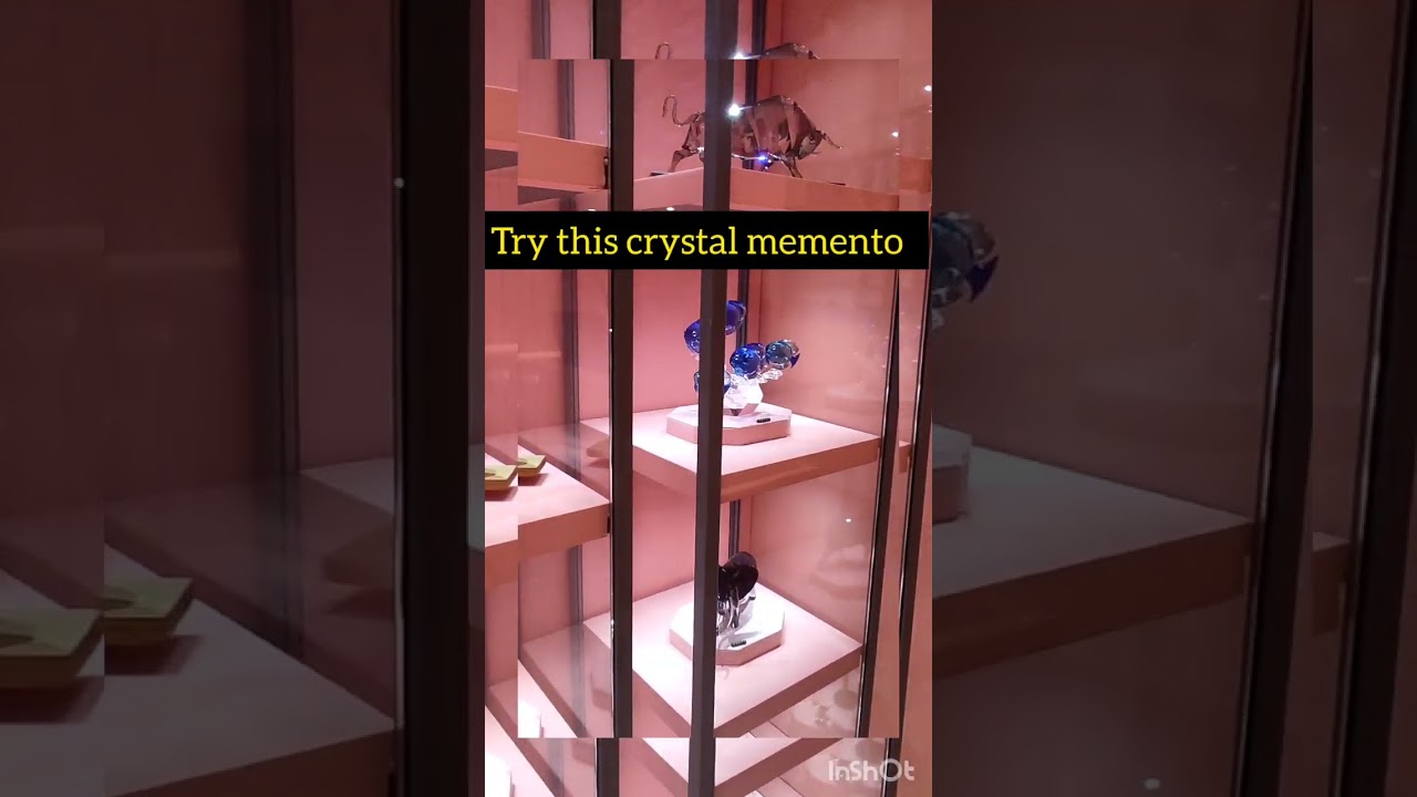 Crystal glass mementos 