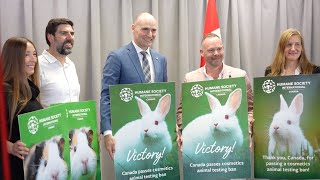 Canada bans cosmetics animal testing and trade by The Humane Society of the United States 582 views 2 months ago 1 minute, 1 second