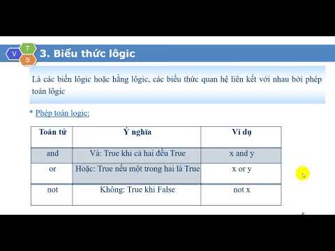 Bài 4. Kiểu dữ liệu Boolean và biểu thức quan hệ, biểu thức logic trong ...
