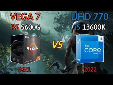 intel UHD 770  i5 13600K vs AMD VEGA 7 Ryzen5 5600G   Let's see who is better in 8 Games