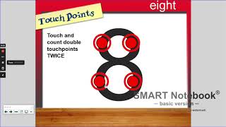 Counting Touchpoints on the Number 8