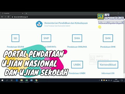 PORTAL PENDATAAN UJIAN NASIONAL DAN UJIAN SEKOLAH SEMUA JENJANG TAHUN 2019/2020