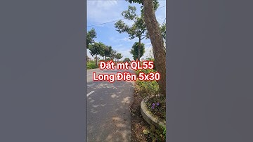 Mặt tiền QL55, Long Điền dt 5x30 giá 2.7 tỷ