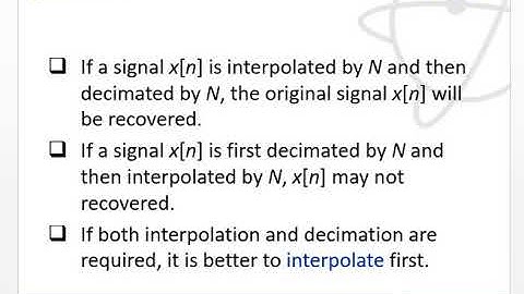 DSP C1P3 Decimation, interpolation, common discrete signal