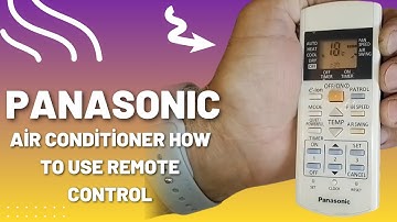PANASONIC air conditioner how to use remote control