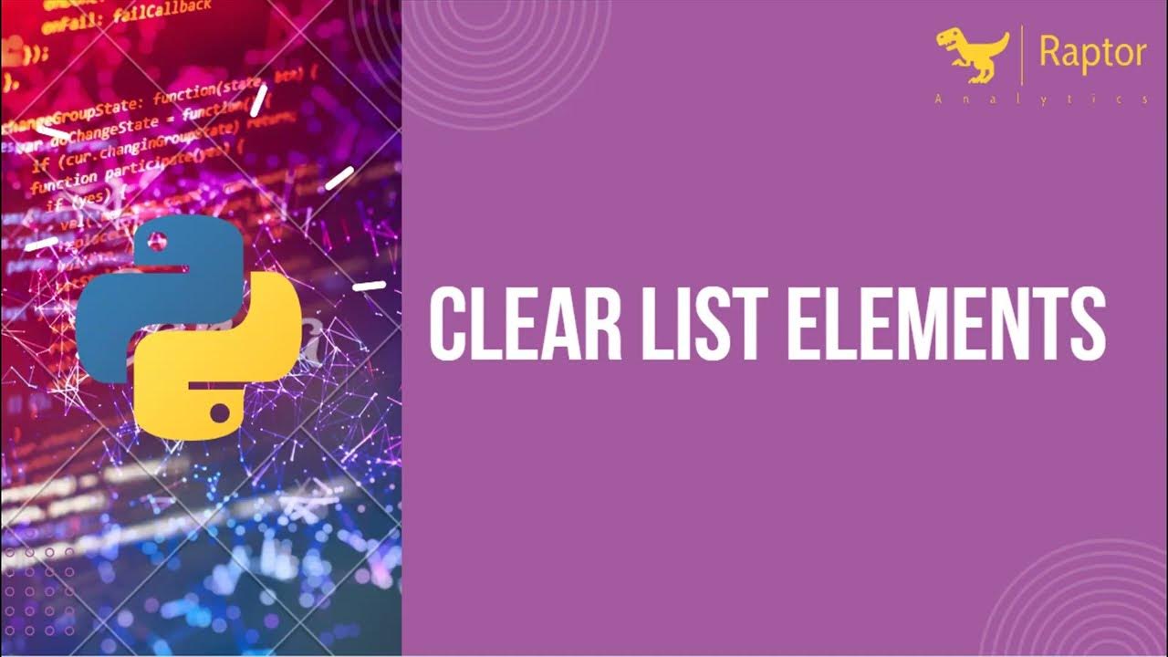 Clear List Elements YouTube clear-list-elements-youtube