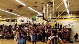 Amazing Buzzer Beater - Foothill Girl's Basketball 2012