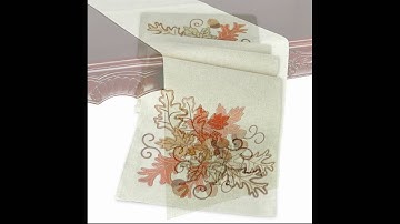 VV NOVA THANKSGIVING EMBROIDERED TABLE RUNNERS,PLACE MATS, AMAZING!