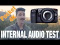 Pocket 4k Blackmagic internal mic test (outdoors)