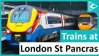 Trains at London St Pancras International (MML/HS1) 08/05/2021